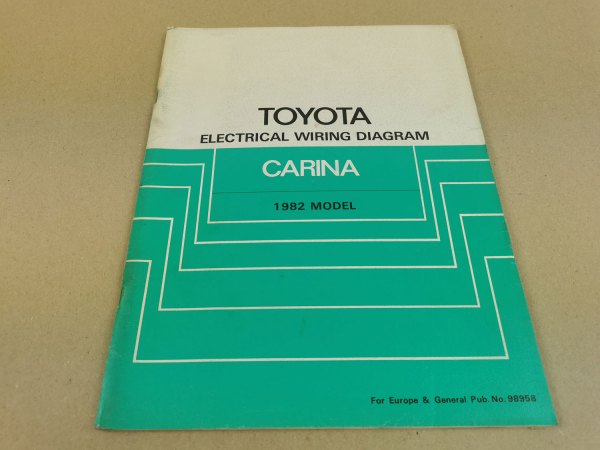 Electrical wiring diagram 1982 Toyota Carina TA6 60 62 Schaltpläne Elektrik