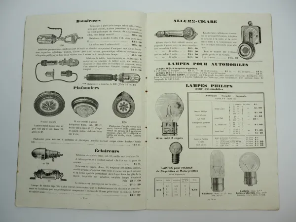 Equipements electriques pour automobiles Katalog Autozubehör ca. 1920 Grenoble
