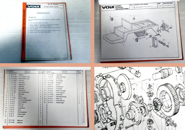 Ersatzeilkatalog Volk DFZ15N Gabelstapler Ersatzteilliste 1981