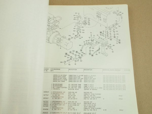 Ersatzteilkatalog Atlas 1704 Bagger Ersatzteilliste Parts List Pieces Rechange