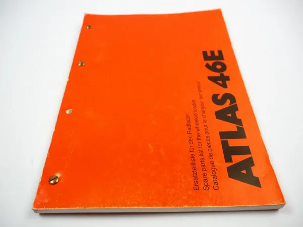 Ersatzteilkatalog Atlas 46E Radlader Ersatzteilliste 1993