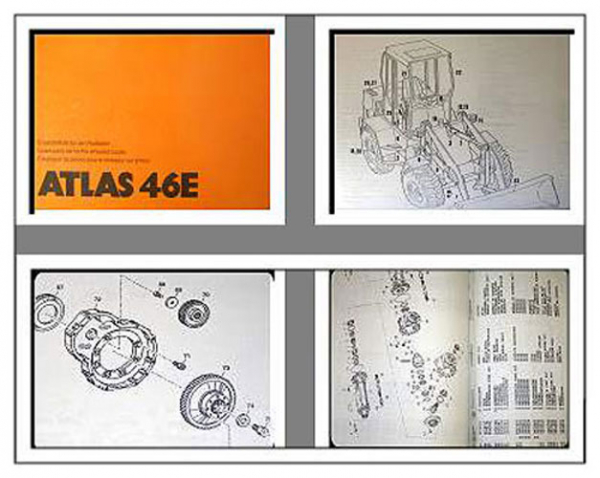 Ersatzteilkatalog Atlas 46E Radlader Ersatzteilliste