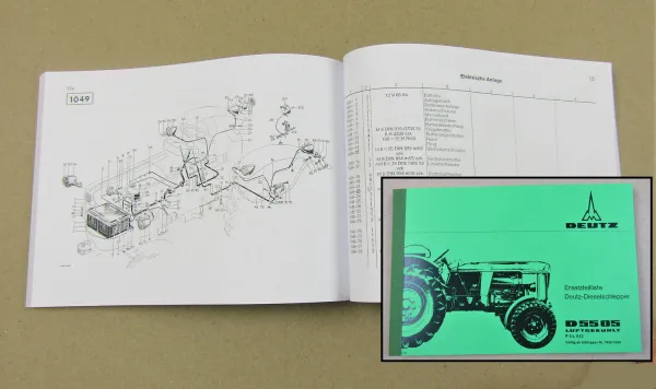 Ersatzteilkatalog Deutz D 5005 Diesel Schlepper Ersatzteilliste