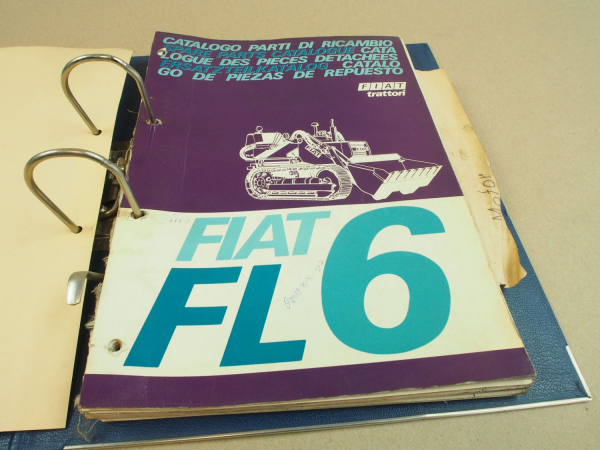 Ersatzteilkatalog Fiat FL6 Laderaupe Catalogo Parti Parts List 7/1969
