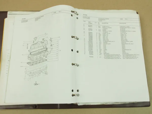 Ersatzteilkatalog Fiat-Hitachi FH150W Mobilbagger Ersatzteilliste 1992 engl/ital