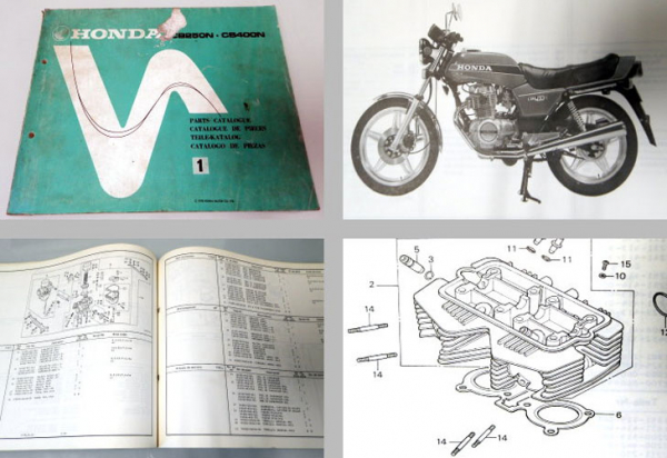 Ersatzteilkatalog Honda CB250N CB400N Parts Catalogue Ersatzteilliste 1978