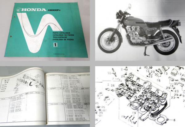 Ersatzteilkatalog Honda CB900 Fz Parts Catalogue Teilekatalog 1978