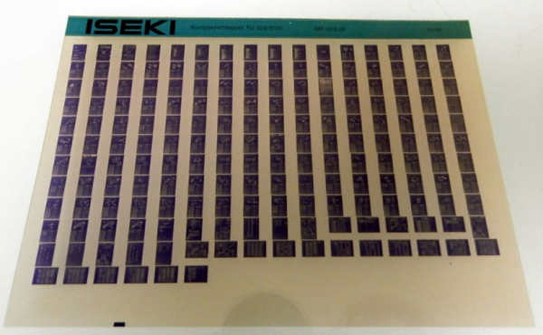 Ersatzteilkatalog Iseki TU 324/3030 Kompaktschlepper Ersatzteilliste 10.1995