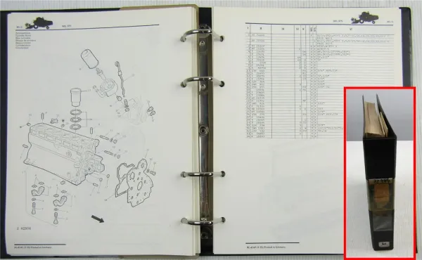 Ersatzteilkatalog John Deere 965 975 Mähdrescher Combines Parts Catalog