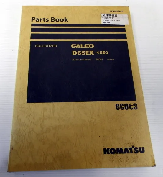 Ersatzteilkatalog Komatsu Galeo D65EX-15E0 Bulldozer Parts book 2005