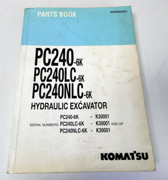 Ersatzteilkatalog Komatsu PC240-6K PC240LC/NLC-6K Hydraulic Excavator Parts book