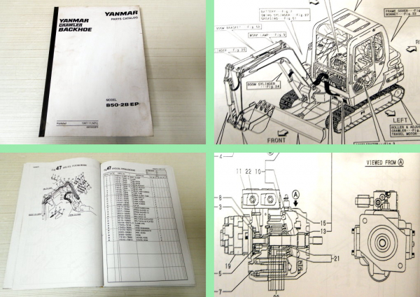 Ersatzteilkatalog Yanmar Crawler Backhoe B50-2B EP Parts Catalog 11/1997