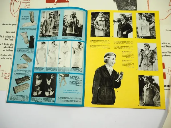 Esso Benzin Öl Tankstelle Verkaufswettbewerb 1958 Fragebogen Prämienkatalog