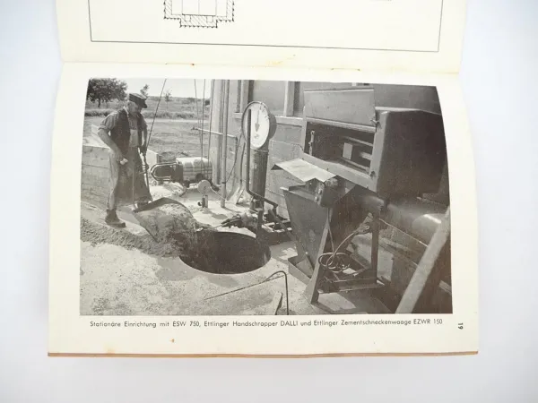 Ettlinger Schrapperwiegesilo ESW Betriebsanleitung Ersatzteilliste 1960er Jahre