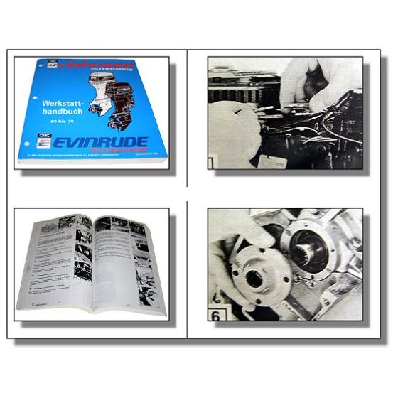Evinrude Johnson 60 65 70 PS  ER  Außenbordmotor Werkstatthandbuch 1993