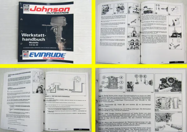 Evinrude Johnson 9.9 10 14 15 20 25 28 30  EN  Außenborder Werkstatthandbuch