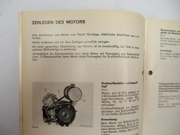 F&S Sachs KM914 A Wankelmotor Werkstatthandbuch Reparaturanleitung 1970
