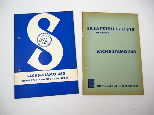 F&S Sachs Stamo 360 Motor Werkstatthandbuch Reparatur Ersatzteilliste 1960er Jahre