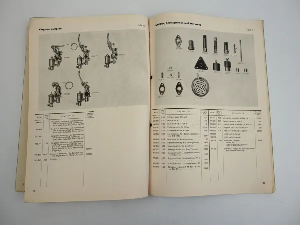 F&S Sachs Stamo 7 10 13 8 11 14 9 16 15 Stationär Motoren Ersatzteilliste 1944