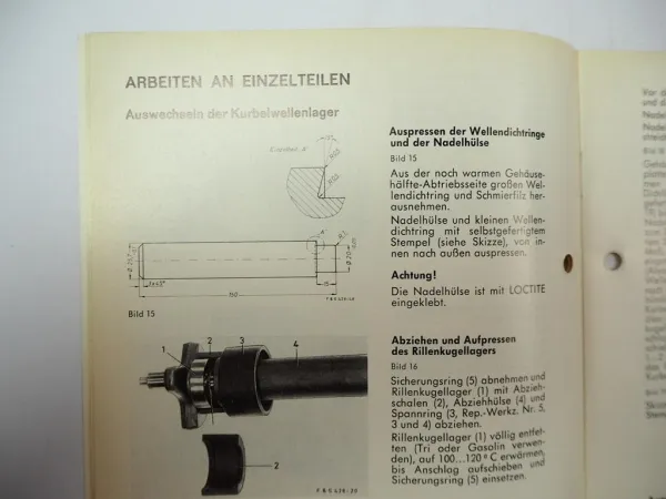F&S Sachs Stamo SB93 Motor Rasenmäher Werkstatthandbuch Ersatzteilliste 1971/73
