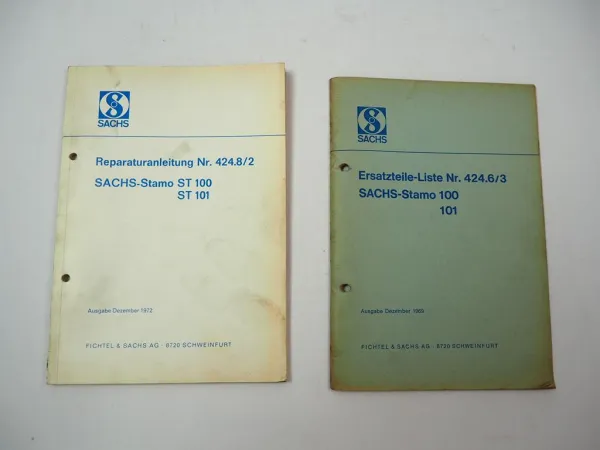F&S Sachs Stamo ST 100 101 Motor Werkstatthandbuch Reparatur Ersatzteilliste