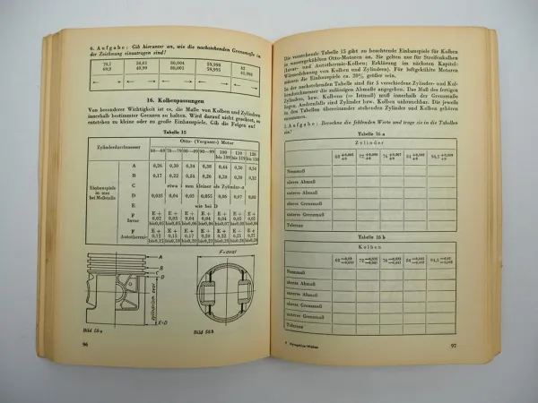 Fachbuch Fachrechnen für Kraftfahrzeug Mechaniker 1955 Nymphius Weber