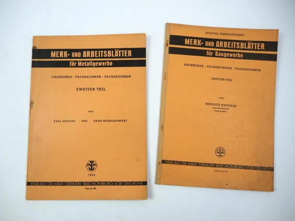 Fachbuch Merk- und Arbeitsblätter für Baugewerbe Metallgewerbe Verlag Gehlen