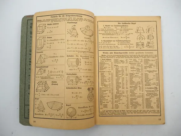 Fachbuch Tabellenbuch für Elektrotechnik 1942 Ausgabe C Wilhelm Friedrich