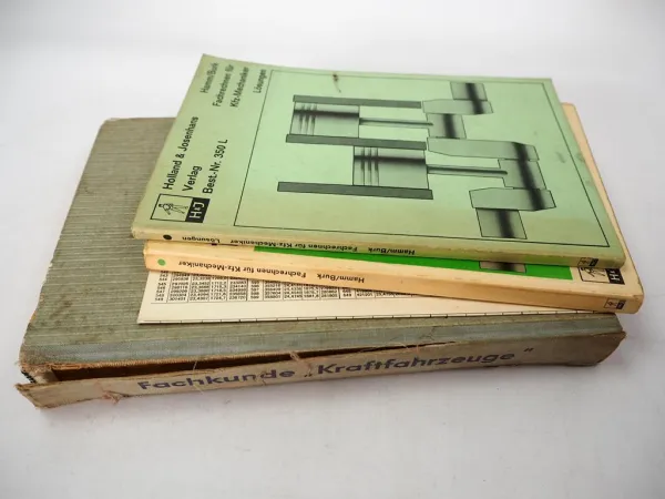 Fachkunde Kraftfahrzeuge + Fachrechnen für KFZ-Mechaniker 1960/70er Jahre