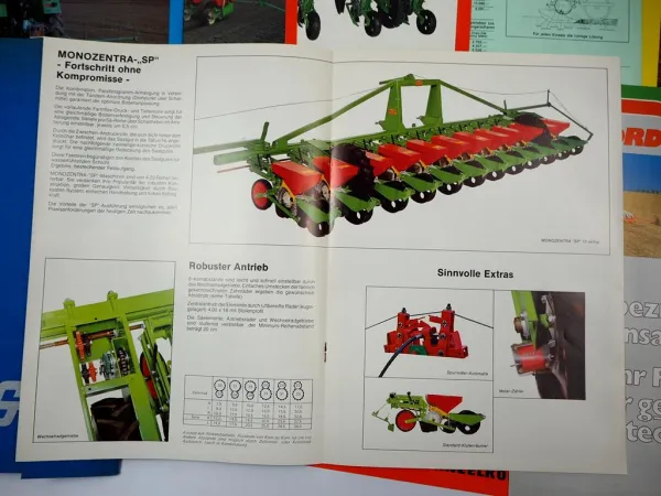 Fähse Miniair Monoair Sämaschine Mappe mit 7x Prospekt + Preisblatt 1980er Jahre