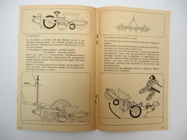 Fähse Monozentra S Serie 77 Sämaschine Betriebsanleitung Ersatzteilliste