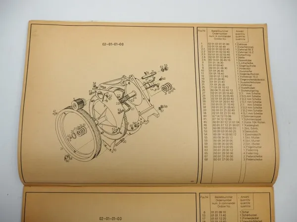Fähse Monozentra S Serie 77 Sämaschine Betriebsanleitung Ersatzteilliste