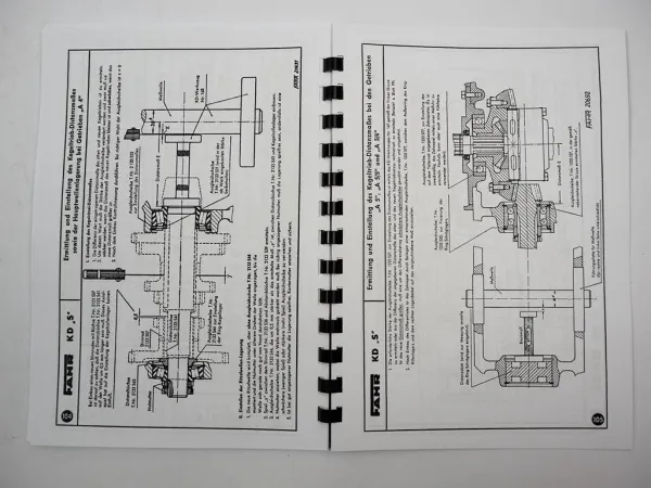 Fahr D12 D17 D22 D25 D30 D40 D66 D88 D90 D130 D180 - D540 Werkstatthandbuch Motor & Getriebe