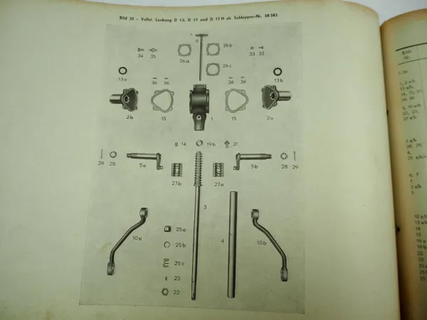 Fahr D12 D17 D17H D22P D22PH Ersatzteilliste Ersatzteilkatalog 1953