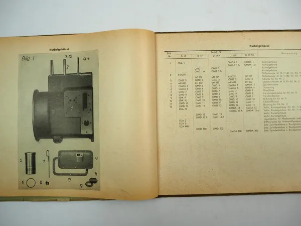Fahr D12 D17 D17H D22P D22PH Schlepper Ersatzteilliste Ersatzteilkatalog 1957