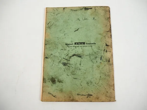 Fahr KH2 KH4 KH6 Kreiselheuer Betriebsanleitung Ersatzteilliste 1964