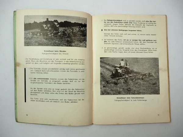 Fahr KH2 KH4 KH6 Kreiselheuer Serie 62A Betriebsanleitung Ersatzteilliste 1966