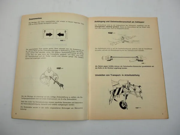 Fahr KH20 Kreiselheuer Betriebsanleitung Ersatzteilliste 1968