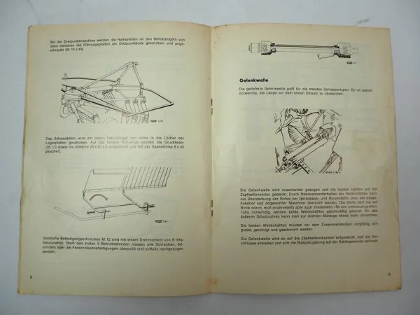 Fahr KS 6 6D 8 8D Kreiselschwader Betriebsanleitung Bedienungsanleitung 1969