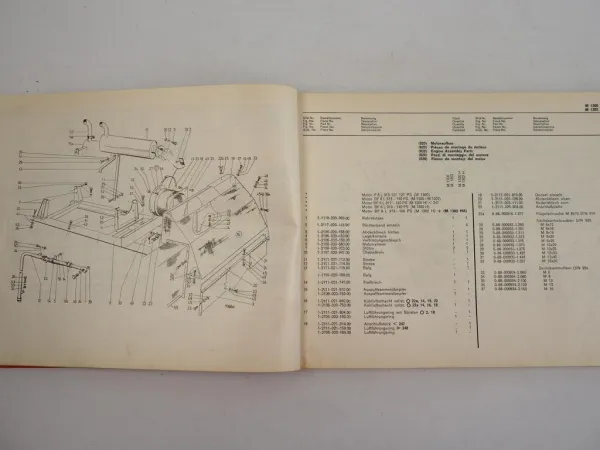 Fahr M1300 M1302 Hydromat Mähdrescher Ersatzteilliste Spare Parts List 1977