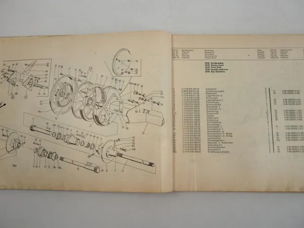 Fahr M900 Mähdrescher selbstfahrend Ersatzteilliste Ersatzteilkatalog 1975