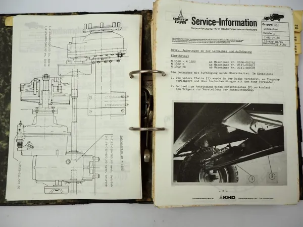 Fahr Mähdrescher Technische Mitteilungen 1974-85 M 600 750 900 1000 1102 1202 1300 1320 1302H 1322 1322H 1620H