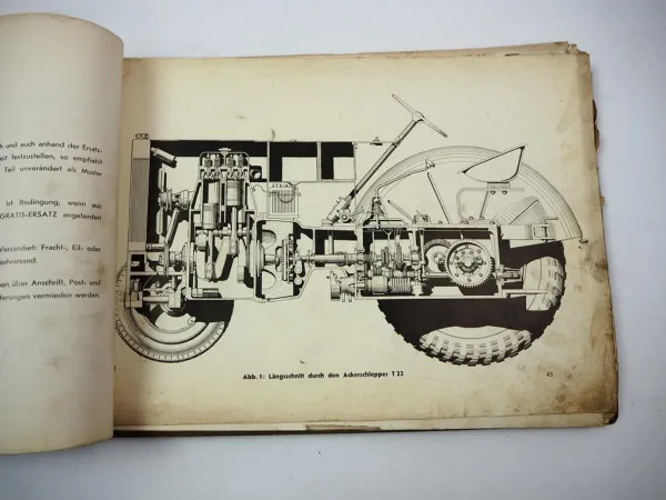 Fahr T22 Schlepper Betriebsanleitung Ersatzteillliste 1930/40er unvollständig