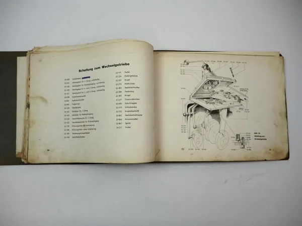 Fahr T22 Schlepper Betriebsanleitung Ersatzteillliste 1930/40er unvollständig