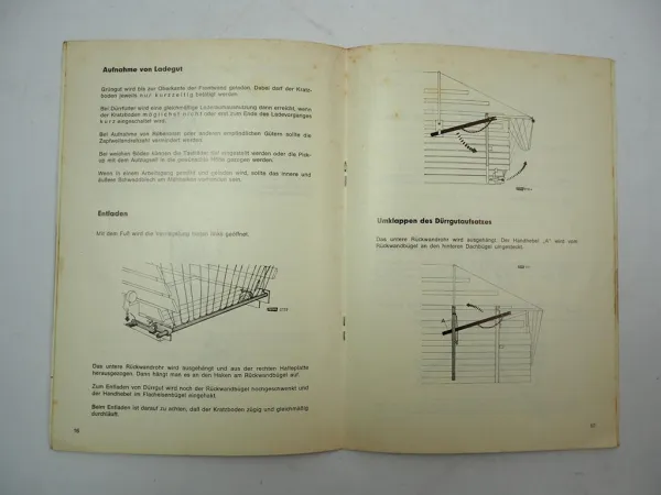 Fahr WE 317 322 332 L LS Einachs Ladewagen Betriebsanleitung 1969
