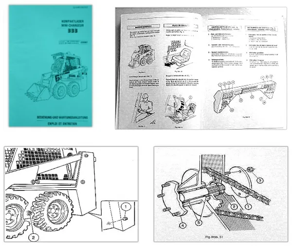 Fai 333 Kompaktlader Betriebsanleitung Bedienung Wartung