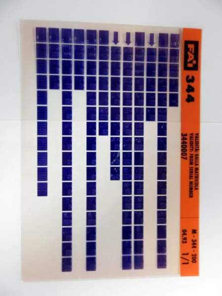 FAI 344 Skid Steer Loader Pala Compatta Catalogo Ricambi Parts Book Microfiche