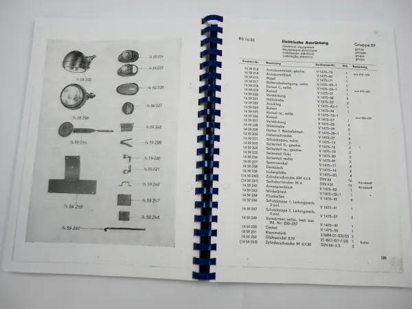 Famulus RS 14 RS 14/30 14/36 14/46 Radschlepper Ersatzteillkatalog 1961