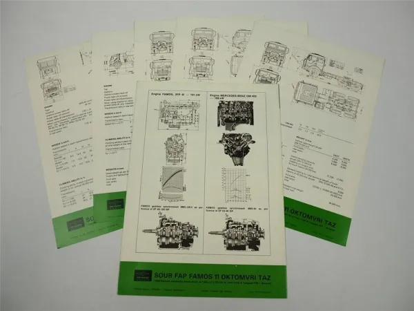 FAP Famos 2626 LKW Truck Tipper Prospekt Brochure 1987 Beograd Jugoslawien