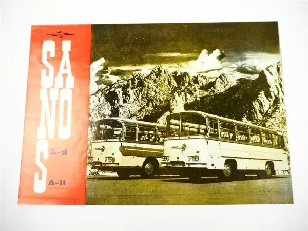 FAP ITV Beograd Jugoslawien Sanos Autobus Omnibus Prospekt Brochure 1960er Jahre